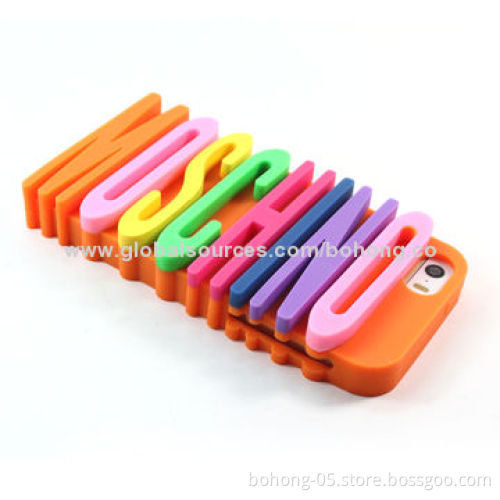 Words Silicone Phone Cases for iPhone 5S, Good Quality, Anti-scratch and Fade